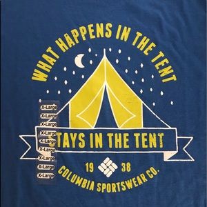 Columbia blue XL tee shirt. New with tags.